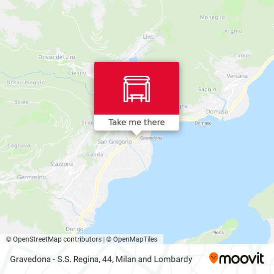 Gravedona - S.S. Regina, 44 map