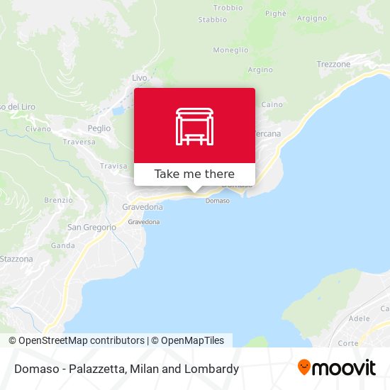 Domaso - Palazzetta map