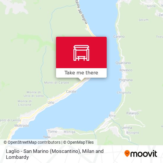 Laglio - San Marino (Moscantino) map