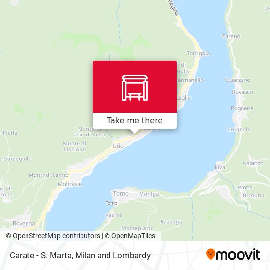 Carate - S. Marta map