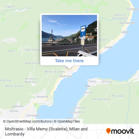 Moltrasio - Villa Memy (Scalette) map