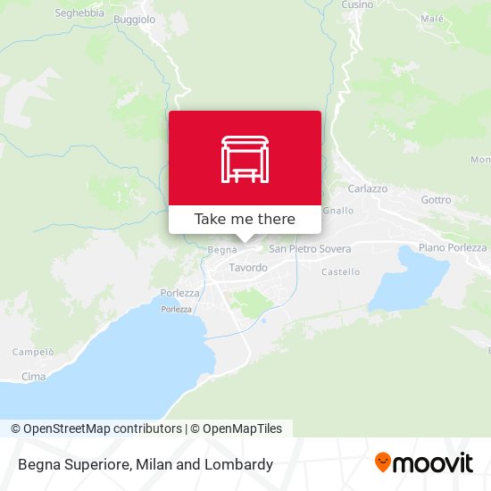 Begna Superiore map