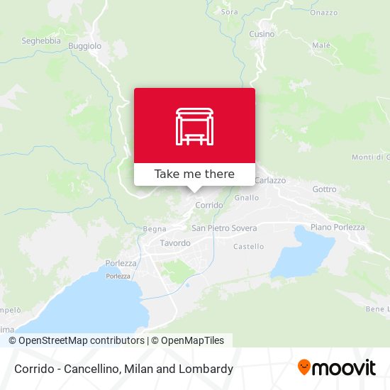 Corrido - Cancellino map