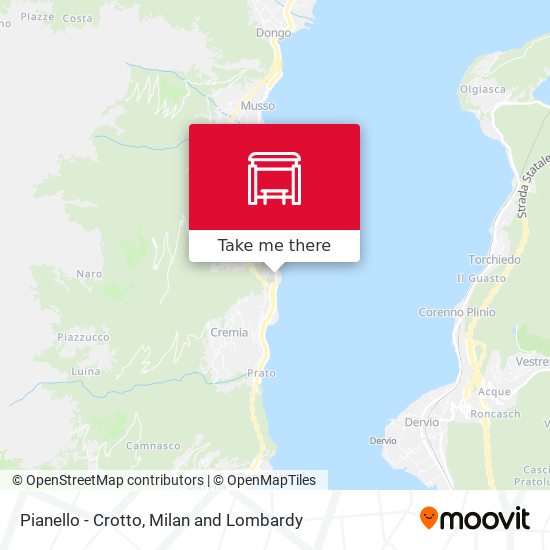 Pianello - Crotto map