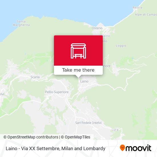 Laino - Via XX Settembre map