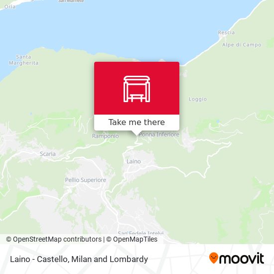 Laino - Castello map