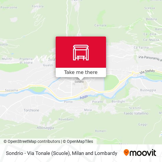 Sondrio - Via Tonale (Scuole) map