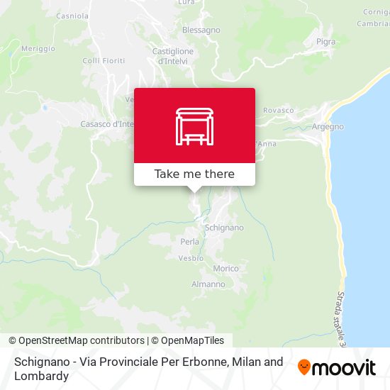 Schignano - Via Provinciale Per Erbonne map
