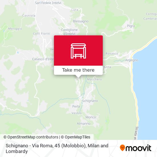 Schignano - Via Roma, 45 (Molobbio) map
