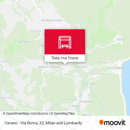 Cerano - Via Roma, 32 map