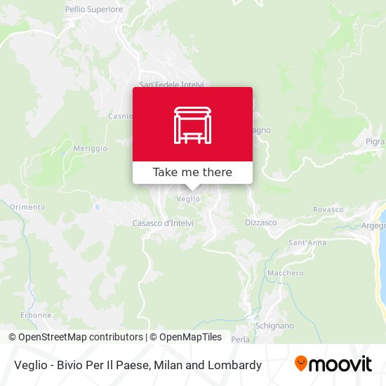 Veglio - Bivio Per Il Paese map