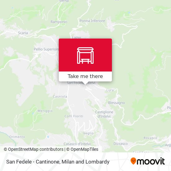 San Fedele - Cantinone map