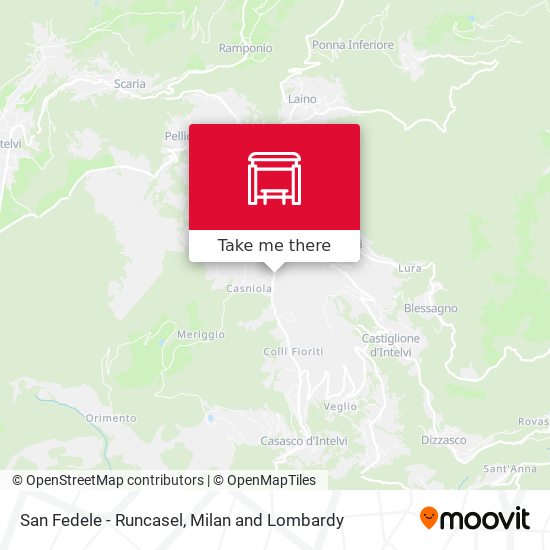 San Fedele - Runcasel map