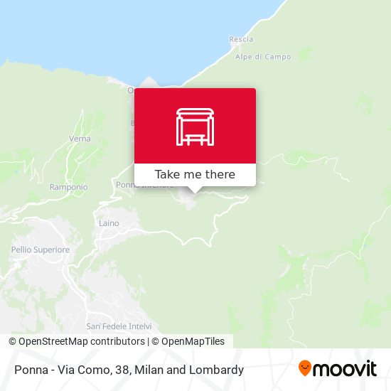 Ponna - Via Como, 38 map