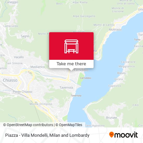 Piazza - Villa Mondelli map