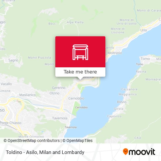 Toldino - Asilo map