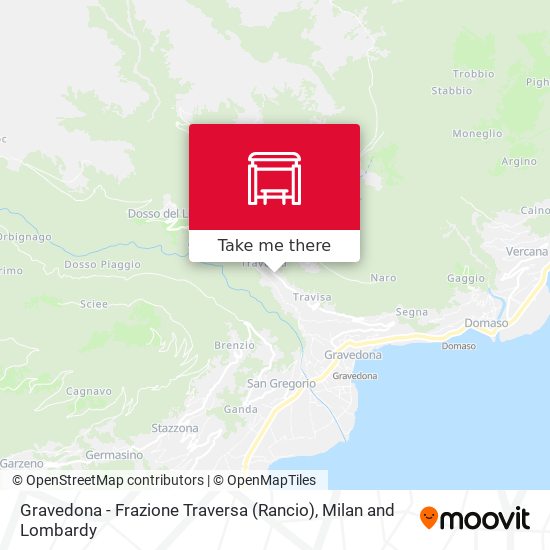 Gravedona - Frazione Traversa (Rancio) map