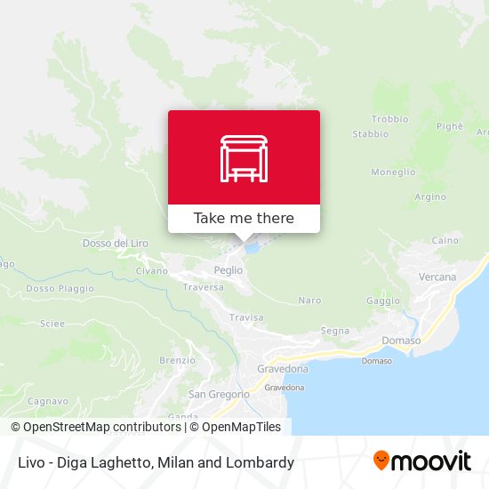 Livo - Diga Laghetto map