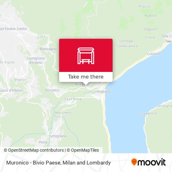 Muronico - Bivio Paese map