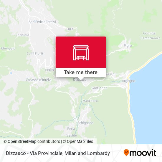 Dizzasco - Via Provinciale map