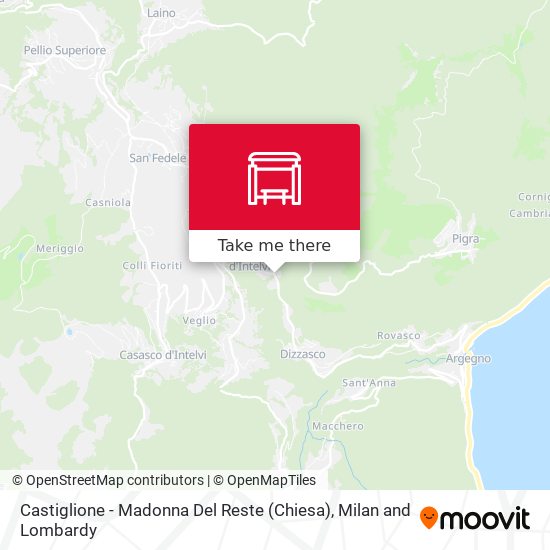 Castiglione - Madonna Del Reste (Chiesa) map