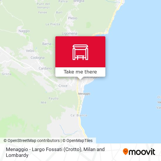Menaggio - Largo Fossati (Crotto) map