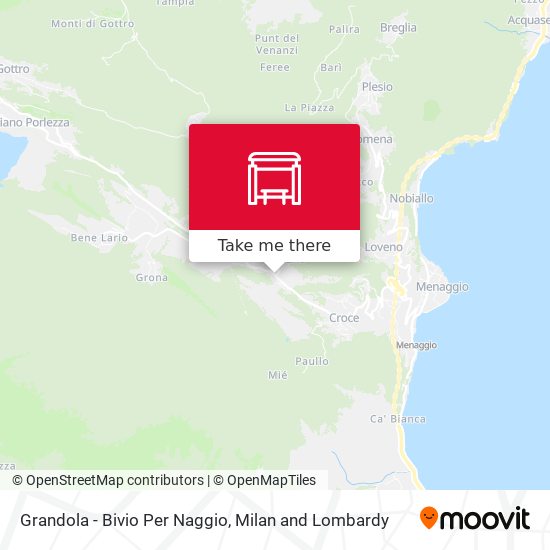 Grandola - Bivio Per Naggio map