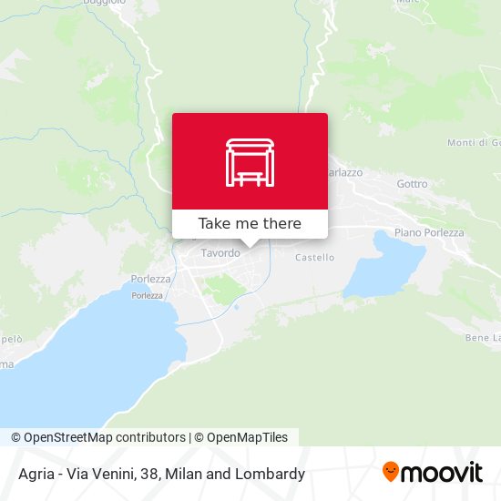 Agria - Via Venini, 38 map