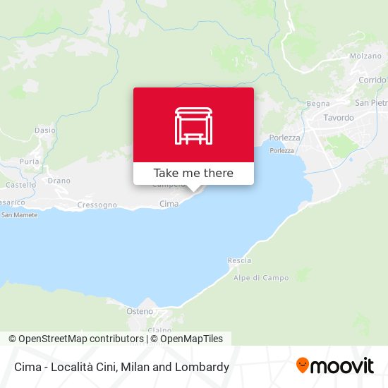Cima - Località Cini map