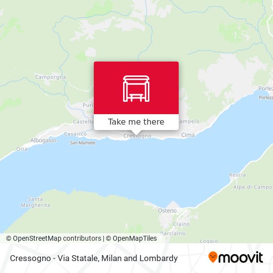 Cressogno - Via Statale map
