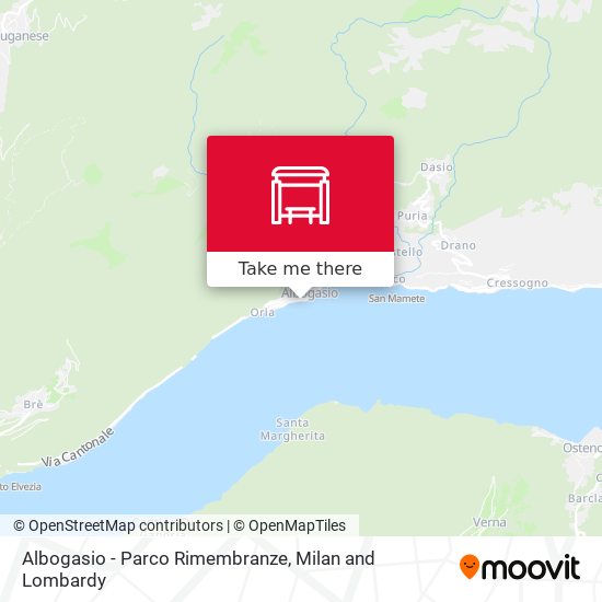 Albogasio - Parco Rimembranze map
