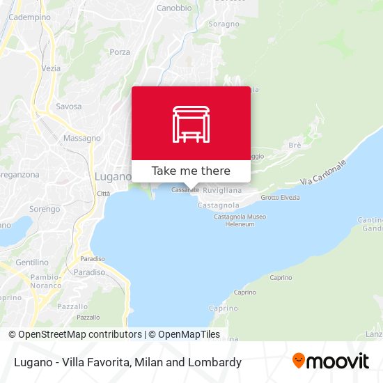 Lugano - Villa Favorita map