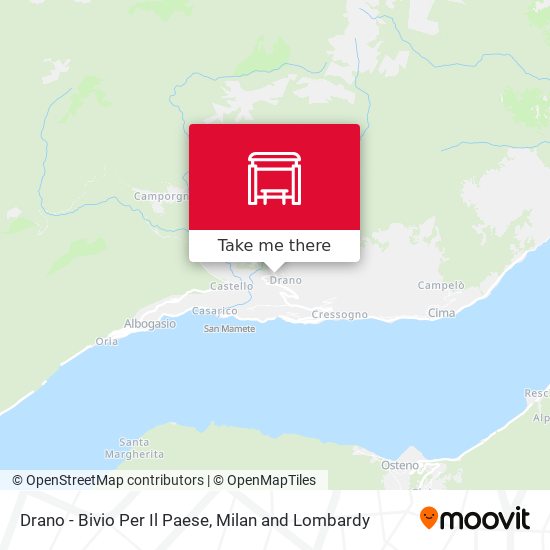 Drano - Bivio Per Il Paese map