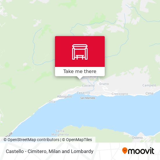 Castello - Cimitero map