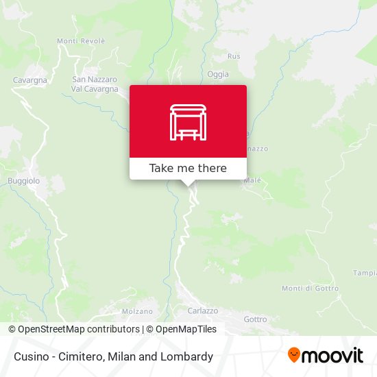 Cusino - Cimitero map