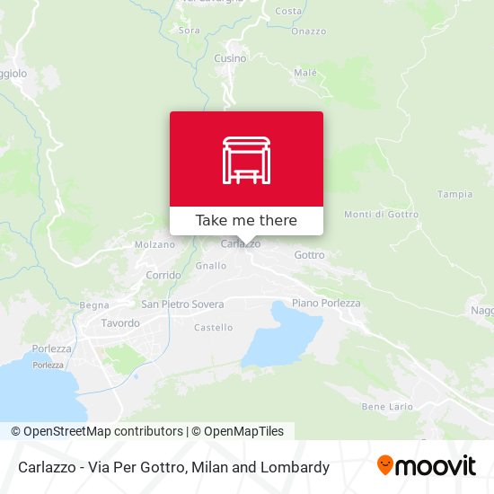 Carlazzo - Via Per Gottro map