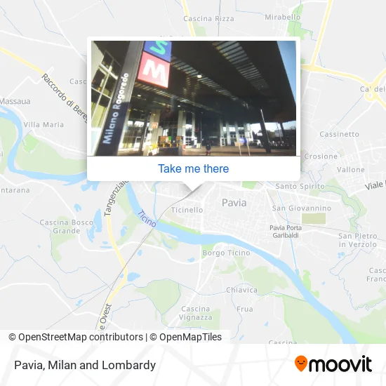 Pavia map