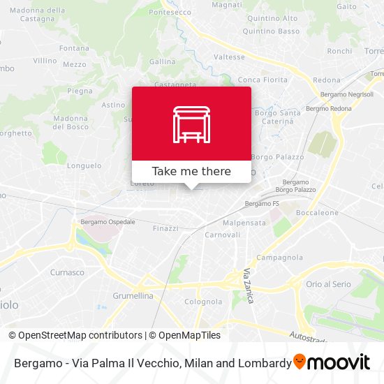 Bergamo - Via Palma Il Vecchio map