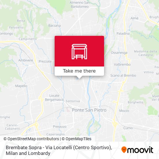 Brembate Sopra - Via Locatelli (Centro Sportivo) map