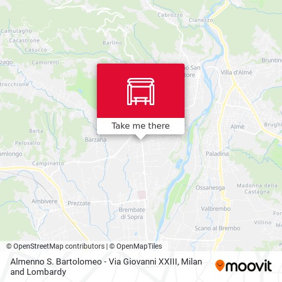 Almenno S. Bartolomeo - Via Giovanni XXIII map