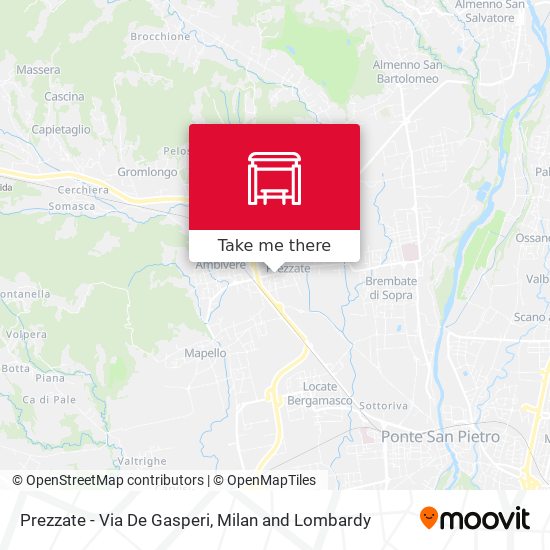 Prezzate - Via De Gasperi map
