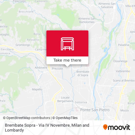 Brembate Sopra - Via IV Novembre map