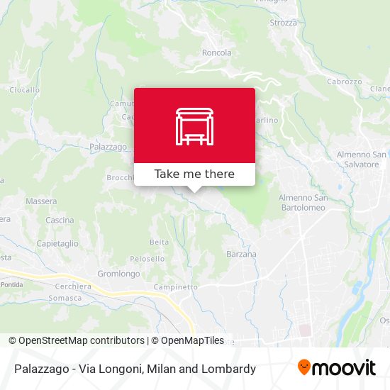 Palazzago - Via Longoni map
