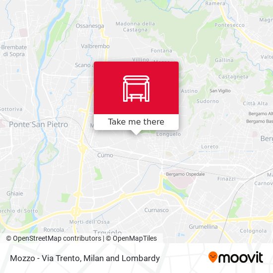Mozzo - Via Trento map