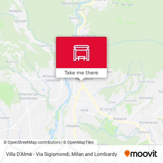 Villa D'Almè - Via Sigismondi map