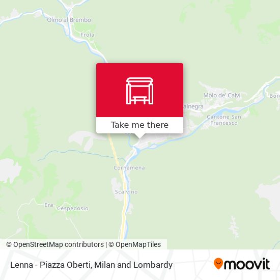 Lenna - Piazza Oberti map