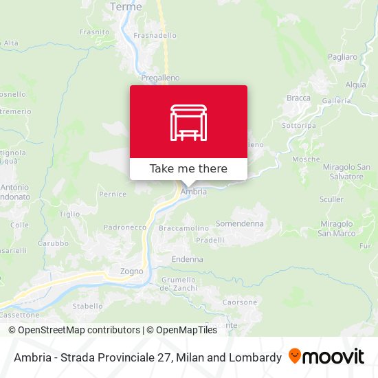 Ambria - Strada Provinciale 27 map