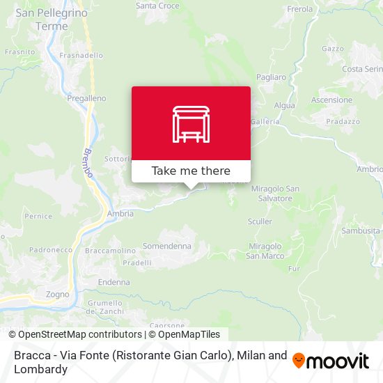 Bracca - Via Fonte (Ristorante Gian Carlo) map