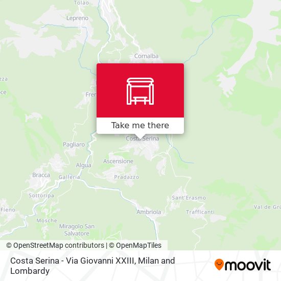 Costa Serina - Via Giovanni XXIII map