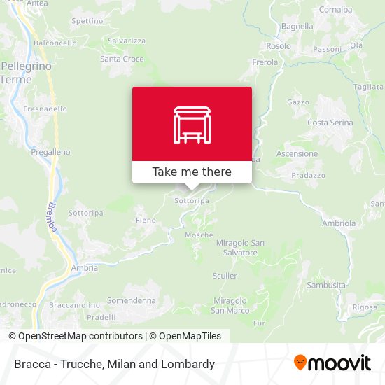 Bracca - Trucche map
